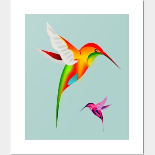 HUMMING-BIRD WIND POWER Posters and Art